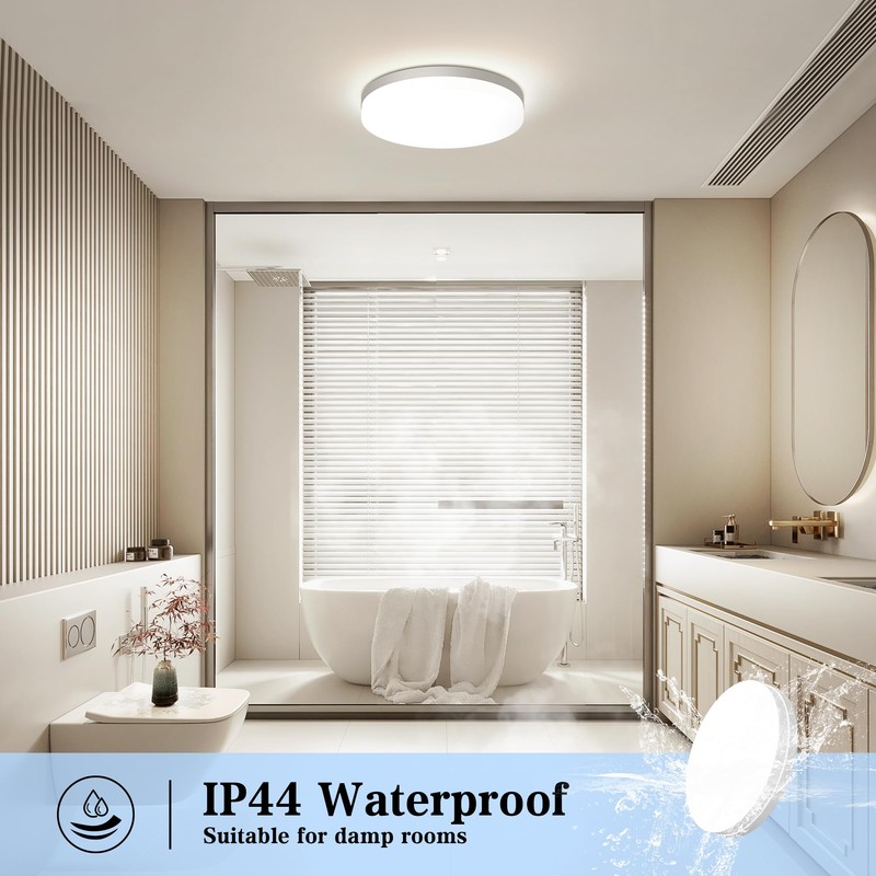 EASY EAGLE LED Ceiling Light, Flat, Round Ceiling Light, 4000