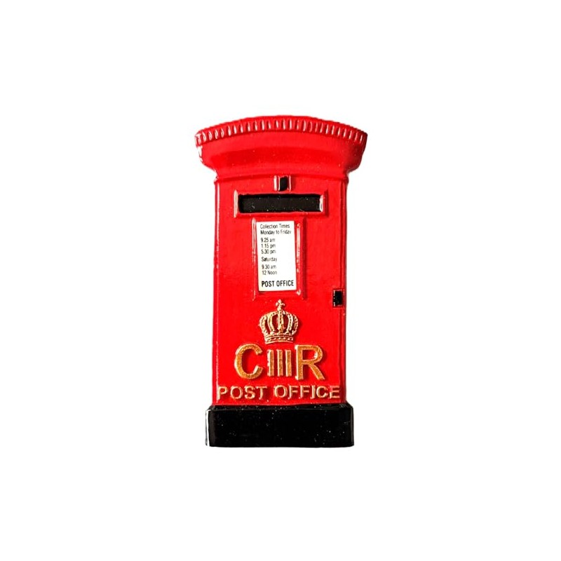 Post Box London Fridge Magnet Red Traditional English British Souvenir