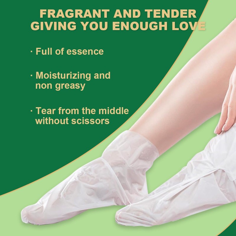 SULADEC Moisturizing Foot Mask with Shea Butter and Goat Milk,