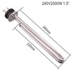 DERNORD 240V 2500W Tri-clamp Foldback Heating Element Stainless Steel Immersion