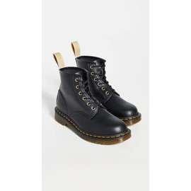 Dr. Martens Women's Vegan 101 Fashion Boot, Black Felix Rub Off, 7