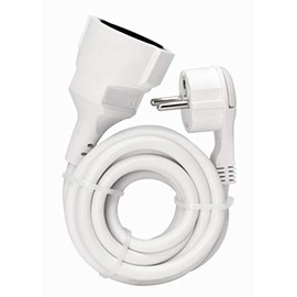 Kopp 143502087 Extension with Schuko Plug, white, 143502087