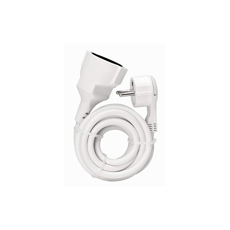 Kopp 143502087 Extension with Schuko Plug, white, 143502087