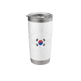 Taekwondo South Korean Flag Martial Arts Fighter Stainless Steel Insulated Tumbler