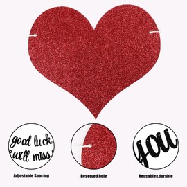 Good Luck We Will Miss You Banner,Graduation Retirement Party Decorations, Going Away Party Decor, Farewell Party Decorations, Office Work Party Supply (Gold)