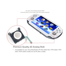 Original Joystick/Analog Stick Replacement Module for Sony PS Vita 2000 PSV 2000 Slim (White)