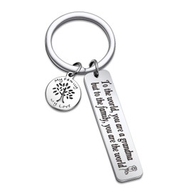 RSZOTW Grandma Gifts For Best Grandma Ever Keychain For Nana Gifts Granny Jewelry Mimi Gifts For Grandmother Keychain Yiayia Jewelry Stepmom Keychain Gigi Jewelry Grandma Appreciation Gift