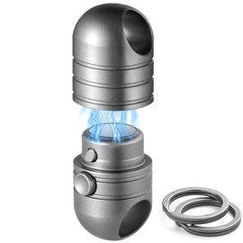 TISUR Magnetic Quick Release Keychain,Titanium Detachable Key Chain Rings Holder Connector for Men Car Keys(Grey 1Pack)