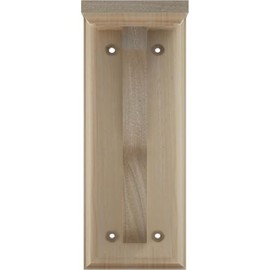 Ekena Millwork BKT03X07X09HARW Hamilton Traditional Wood Brackets, 3 1/2"W x 7"D x 9"H , Rubberwood