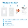 NICOR Lighting STP2 Frosted White LED Step Light with Photocell