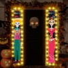 JUGLUTE Banderas de Día de Muertos con Luces, 2 Piezas