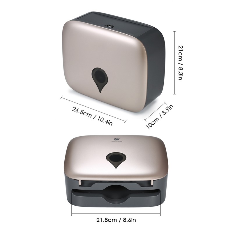 No Drilling Wall Mounted C-fold Hand Towel Dispenser Hanging Toilet