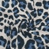 Leopard Print Navy Blue Throw Pillow Covers 18x18 Cheetah Pattern