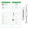 5/32" Wire Cable Rope Kit ，Vinyl Coated 304 Stainless Steel