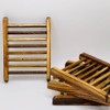Eco-Friendly Bamboo Soap Dish, Natural Wooden Soap Holder for Bathroom