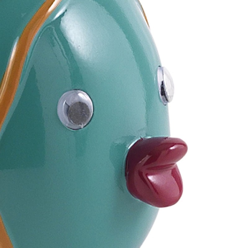 Gedy Dori Soap Dispenser, Resin, Turquoise, 9.6 x 13 x