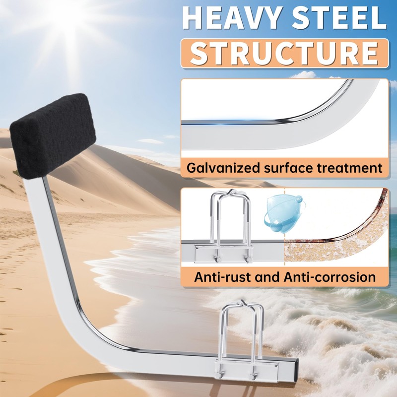 ECOTRIC Boat Trailer Guide 2 Foot Bunk Board Guide-On Rails