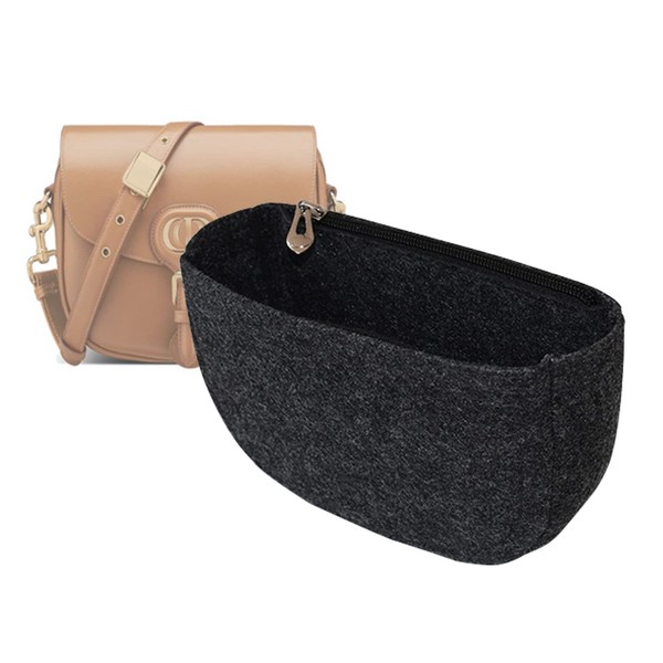 Lckaey Felt Insert Purse Organizer for saddle bag bobby liner