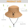 JUPSK Men's Bucket Hats, Summer Outdoor Sun Hat Quick-Dry Foldable