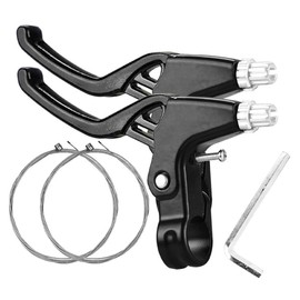 MOPOIN Brake Lever, Brake Lever, Children's Bicycle, Bicycle Brake Handle, Aluminium Alloy for Most Bikes, Black