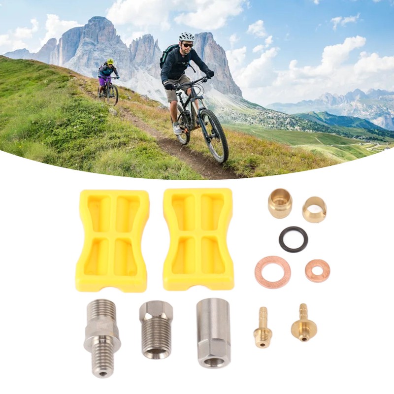 Bike Brake Hose Connector Aluminum Alloy Hydraulic Brake Hose Straight