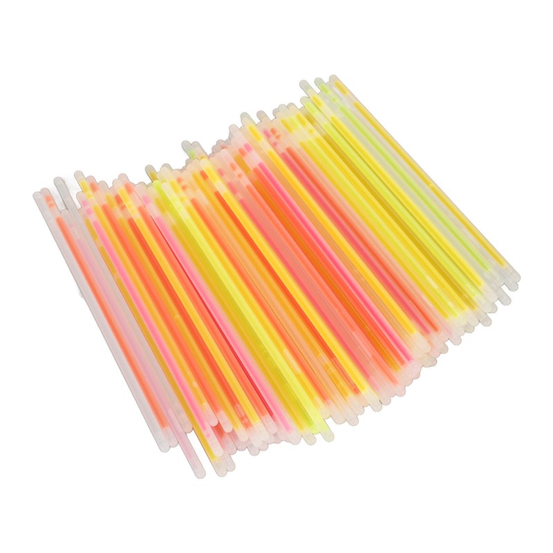 100PCS Glow Sticks Safe Waterproof Light Sticks Glow in The