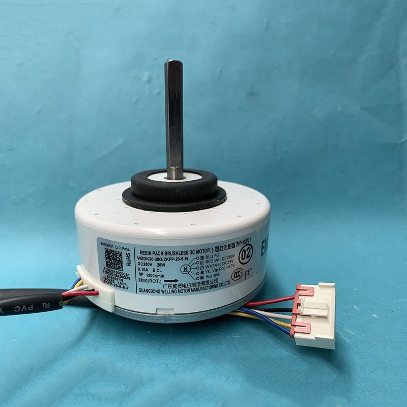 XHSESA Air Conditioning Motor 20W WZDK20-38G (ZKFP-20-8-6) Brushless DC Fan