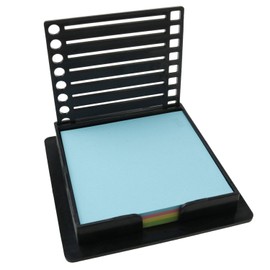 Haidong Sticky Note Holder with Stencil Sticky Note Dispenser for 3x3 Self-Adhesive Sticky Notes (Including Sticky Notes) Used for Office Home School Supplies 1PCS