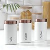 RLS White Set of 3 Tea, Coffee, Sugar canisters Storage