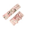 Galabloomer Receiving Blanket Headband Set Flower Print Baby Swaddle Receiving