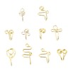 SAFIGLE 10pcs False Nose Ring Nose Clip Fake Nose Rings