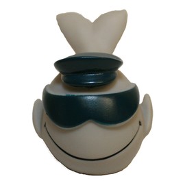 Waddlers Rubber Ducks Family Rubber Captain Whale, Brand Toy Bathtub Rubber Duck Friend Captain Rubber Whale That Floats Upright, Rubber Ducky Birthday Gift, All depts. Gift Whale Lovers