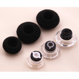 Eartip Kit Replacement for Plantronics Voyager Legend Bluetooth Headset, Small Medium & Large 3 Size Earbuds Ear Gels Tips and Foam for Voyager Legend Earphone [ 3 Pack ] (Clear)