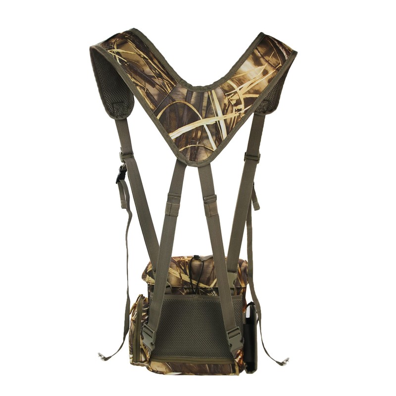 MDSTOP Binocular Harness, Bino Harness Chest Pack with Rangefinder Pouch,