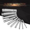 10Pcs Broken Screw Extractor High Speed Steel Broken Head Taps