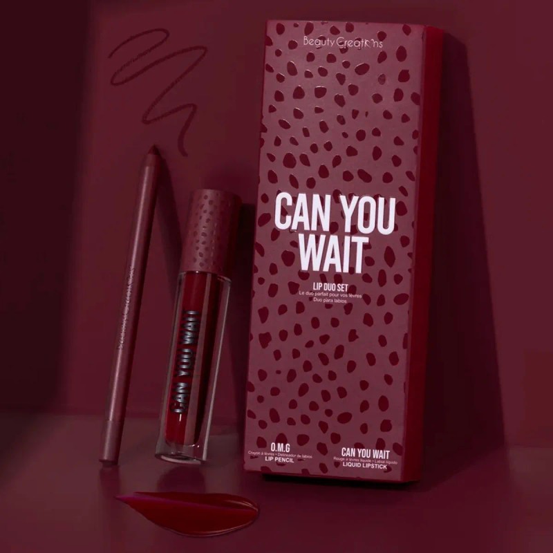 Kit Labial Mate Beauty Creations Availabilippy + Delineador Color Can