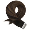 Moresoo 20" Tape in Remy Human Hair Extensions 40pcs/100g #2/2/6