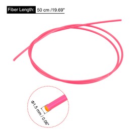 MECCANIXITY Fiber Optic Rods PMMA 1.5mmx50cm for Sight Filament Red