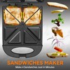 Baker’s Friend Breakfast Sandwich Maker, 4 Slices of Panini Grill