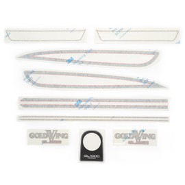 Tank and Side Covers Decal Set - Fits Honda GL1000 Gold Wing - Blue - 1975-1976