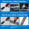Pack of 2 Seat Belt Cutter, Emergency Hammer, Car, 2