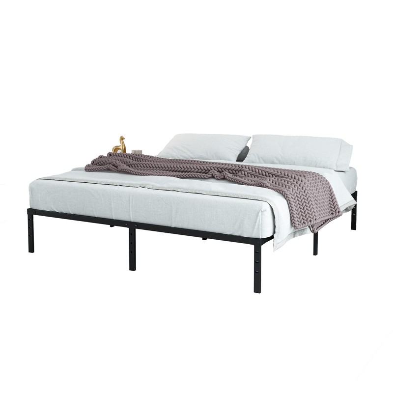NEW JETO Metal Bed Frame-Simple and Atmospheric Metal Platform Bed