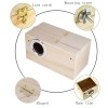 PINVNBY Parakeet Nesting Box Bird House Wood Breeding Box Parrots