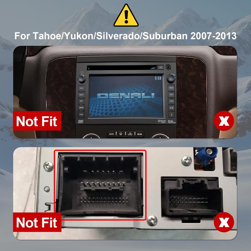 Android 13 Double Din Car Stereo for Tahoe/Yukon/Silverado/Suburban 2007-2013 with