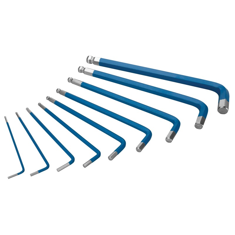 Performance Tool W9136 Long Arm Metric Hex Key Set, 9-Piece,