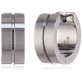 Boccia Titanium Hinged Hoop Earrings 0503-02, Titanium, Easy to use