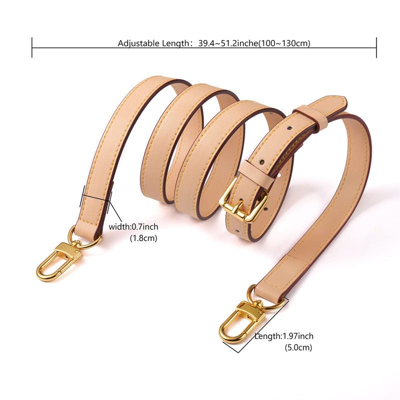 LDKJ Vachetta - Correa cruzada ajustable de cuero para mujer,