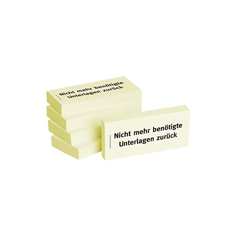 BIZSTIX® Business Sticky Notes "No Longer Needed Documents Back" (Pack