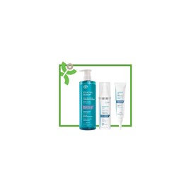 Ducray Keracnyl Gel Moussant - Foaming Gel, 400ml & Keracnyl Serum, 30ml & PP+ Cream, 30ml  (468 & 320 & 382)