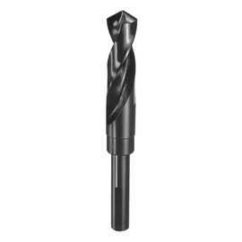 HARFINGTON 19.5mm Drill Bit 1/2" Reduced Shank 3-Flat 4341 High Speed Steel 118 Degree Standard Point for Plastic Wood Copper Aluminum Iron Medium Soft Metal